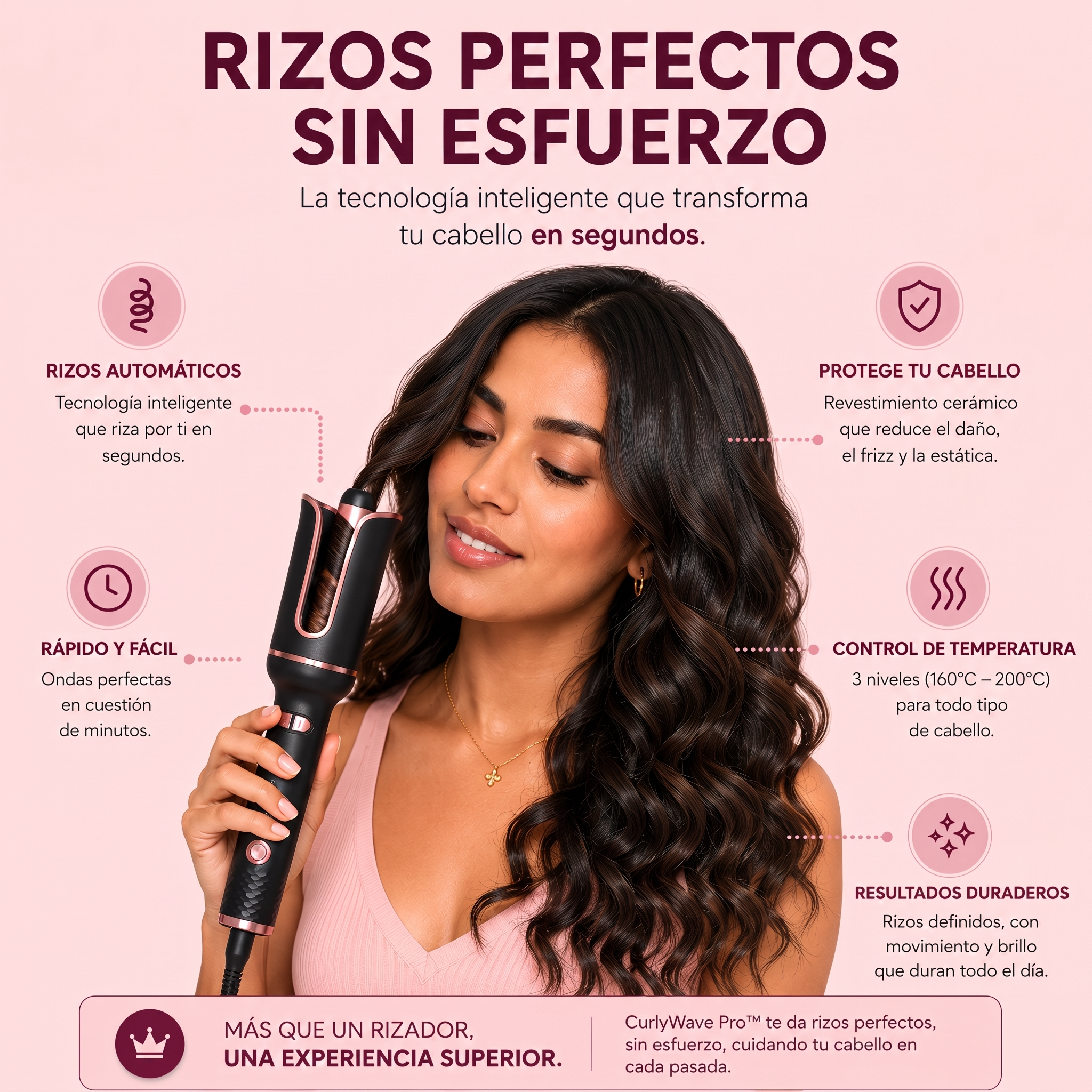 Rizador Automático CurlyWave Pro